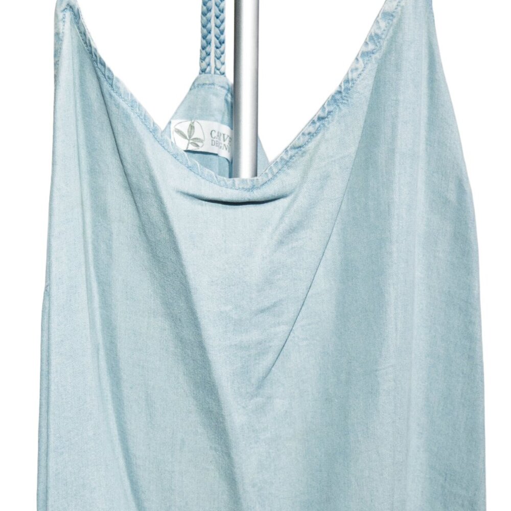 Carve designs braided strap tank top